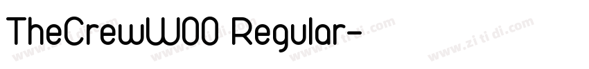 TheCrewW00 Regular字体转换